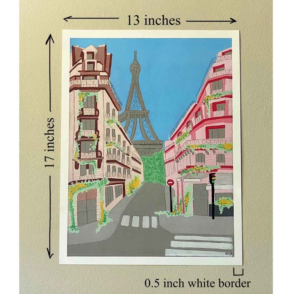 Square Rapp & Avenue Rapp Paris wall-hanging print - Picture 6 of 6